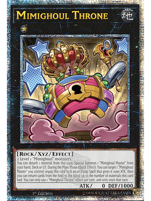Mimighoul Throne - ROTA-EN094 - Quarter Century Secret Rare 1st Edition