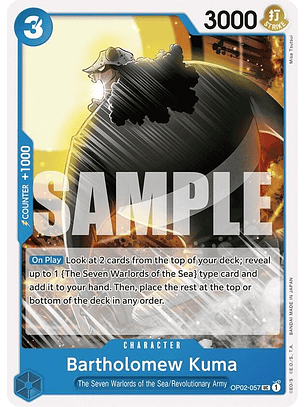 OP02-057 U Bartholomew Kuma (ST17)