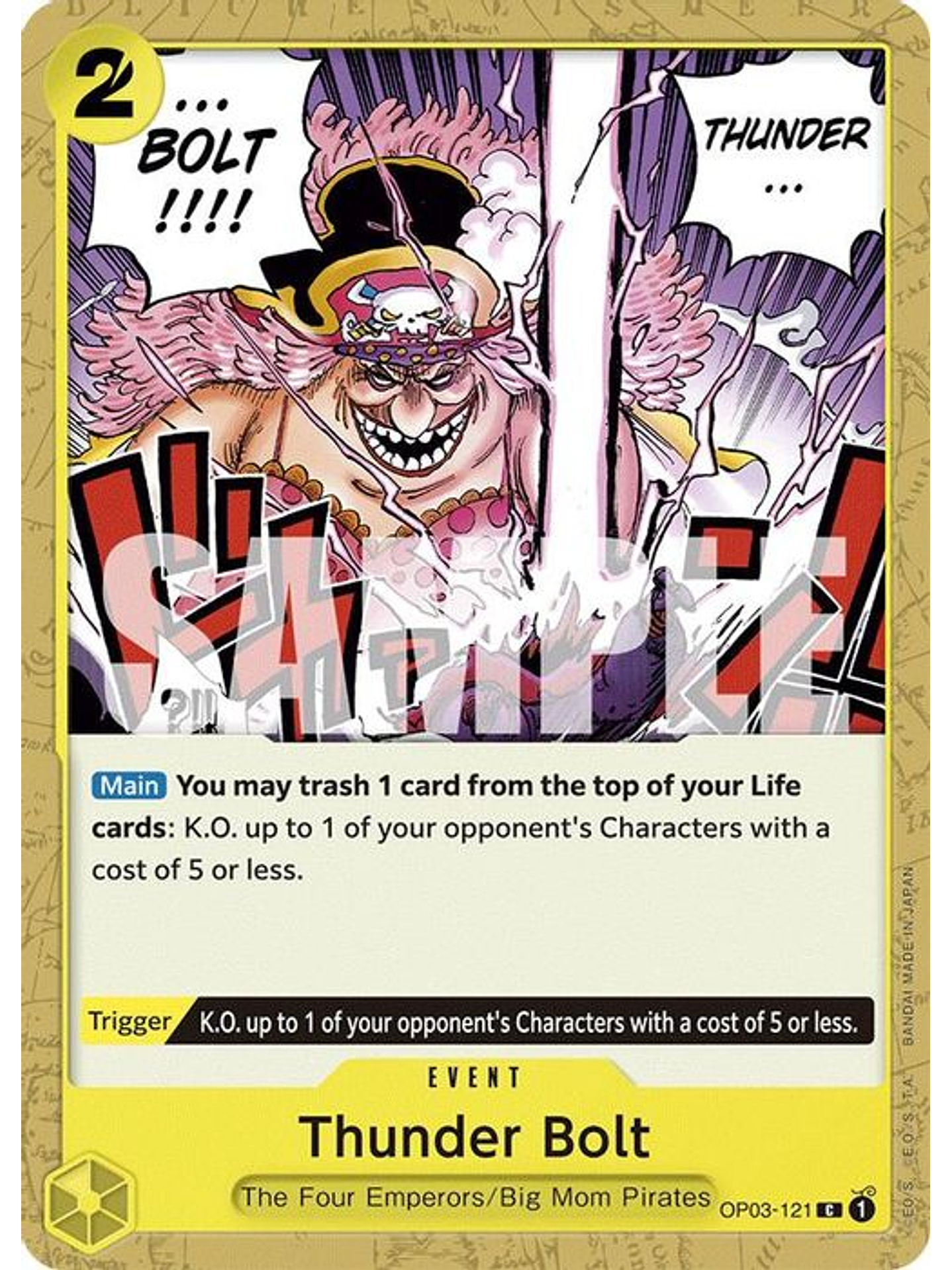 OP03-121 C Thunder Bolt (ST20) 1