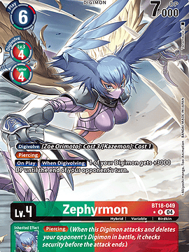 BT18-049 (Alternate Art) Zephyrmon