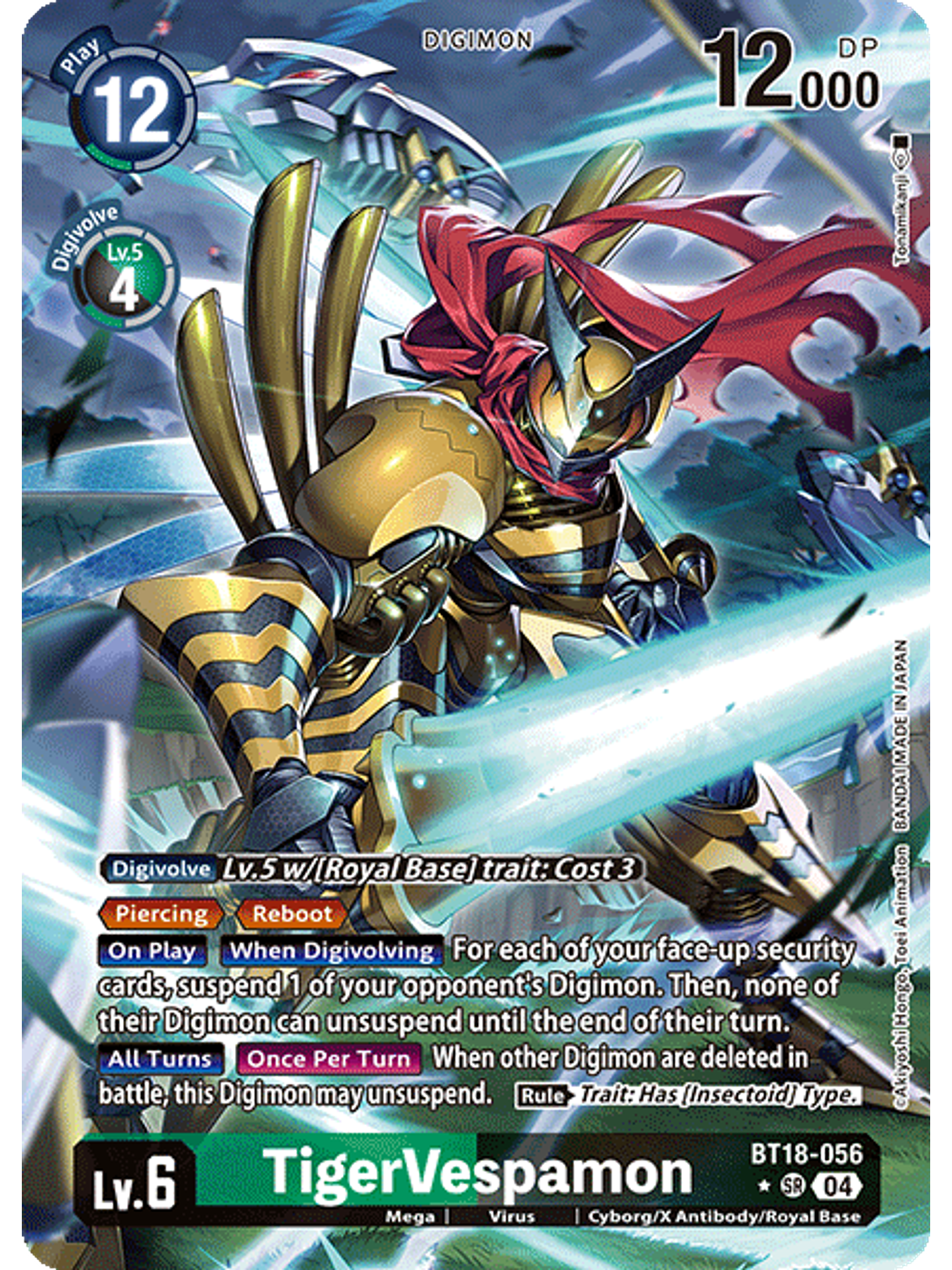 BT18-056 (Alternate Art) TigerVespamon 1