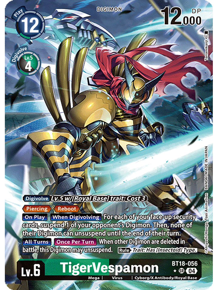BT18-056 (Alternate Art) TigerVespamon 1