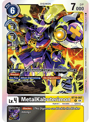 BT18-067 R MetalKabuterimon