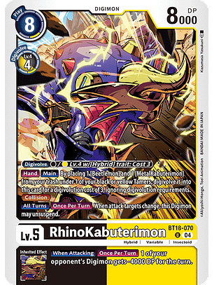 BT18-070 U RhinoKabuterimon