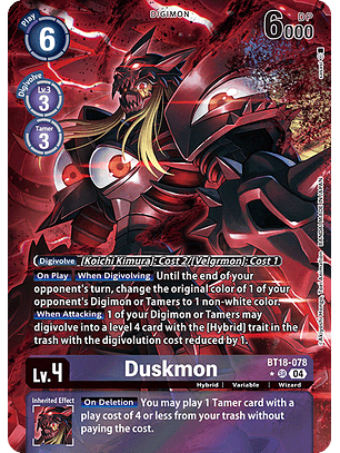 BT18-078 (Alternate Art) Duskmon