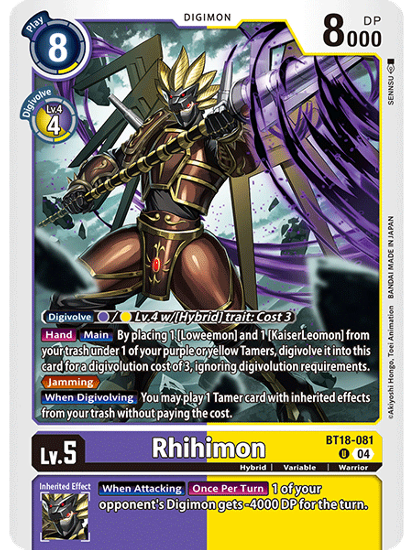 BT18-081 U Rhihimon 1
