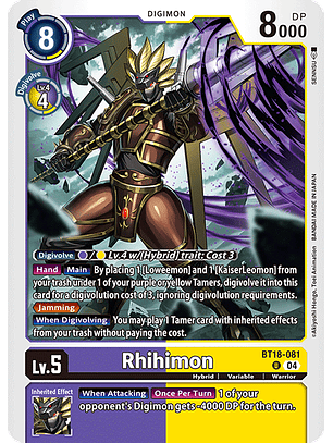 BT18-081 U Rhihimon