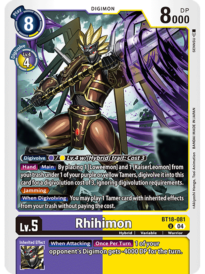 BT18-081 U Rhihimon 1
