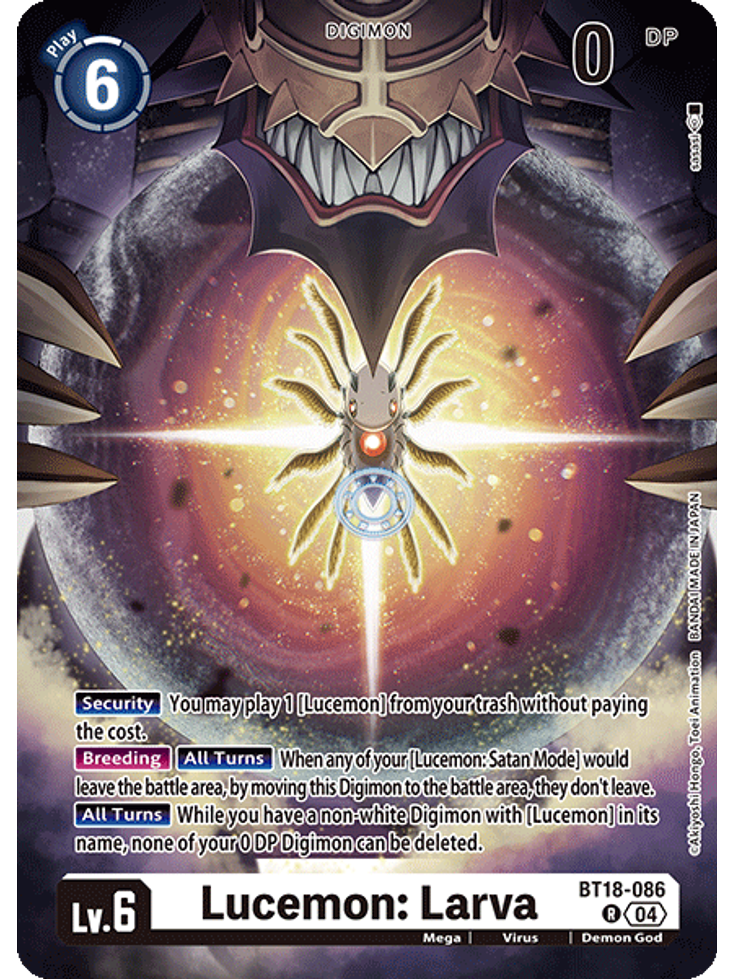 BT18-086 R Lucemon: Larva 1