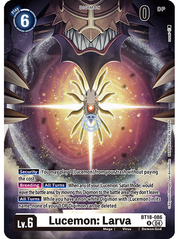 BT18-086 R Lucemon: Larva 1
