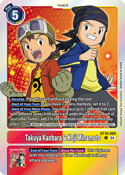 BT18-088 R Takuya Kanbara & Koji Minamoto