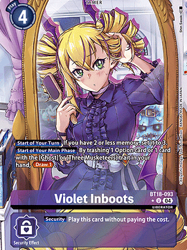 BT18-093 (Alternate Art) Violet Inboots