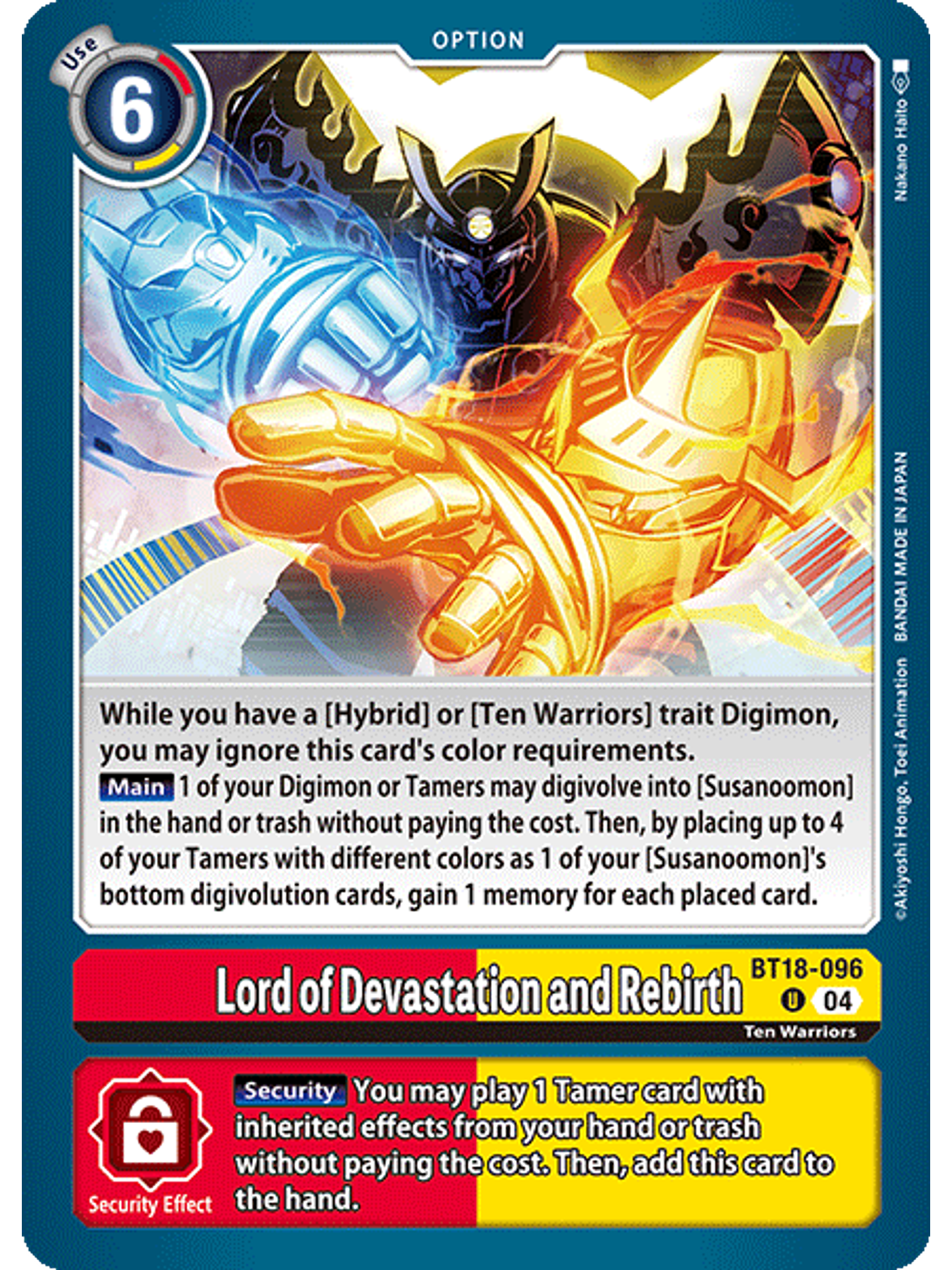 BT18-096 U Lord of Devastation and Rebirth 1