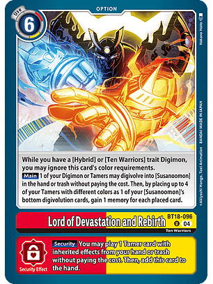 BT18-096 U Lord of Devastation and Rebirth