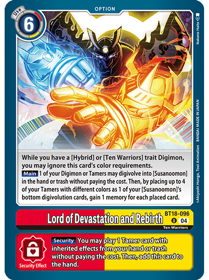 BT18-096 U Lord of Devastation and Rebirth 1
