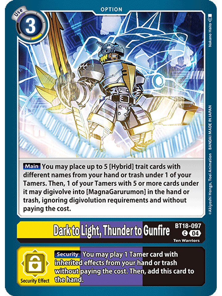 BT18-097 C Dark to Light Thunder to Gunfire 1