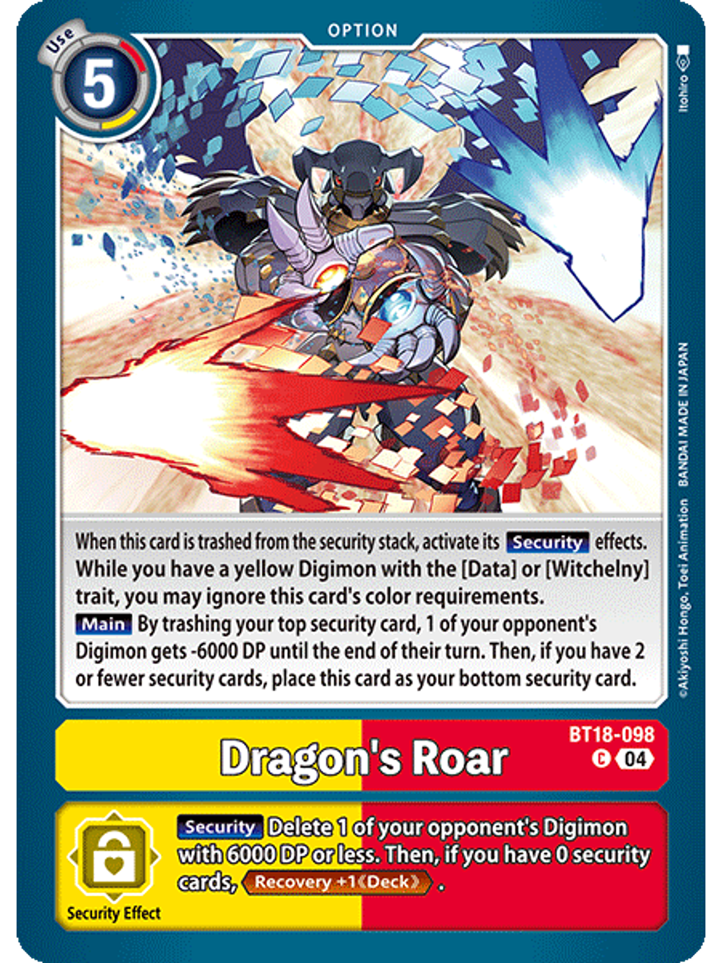 BT18-098 C Dragon's Roar 1