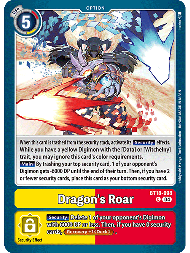 BT18-098 C Dragon's Roar 1