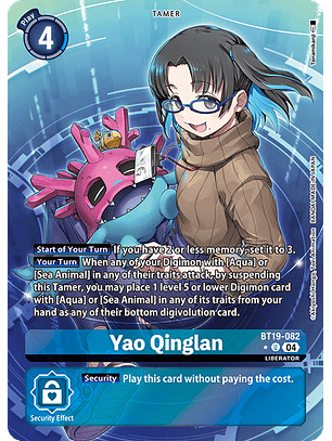 BT19-082 (Alternate Art) Yao Qinglan