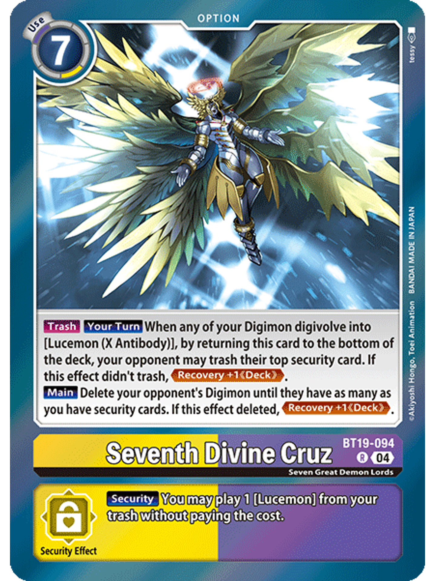 BT19-094 R Seventh Divine Cruz 1