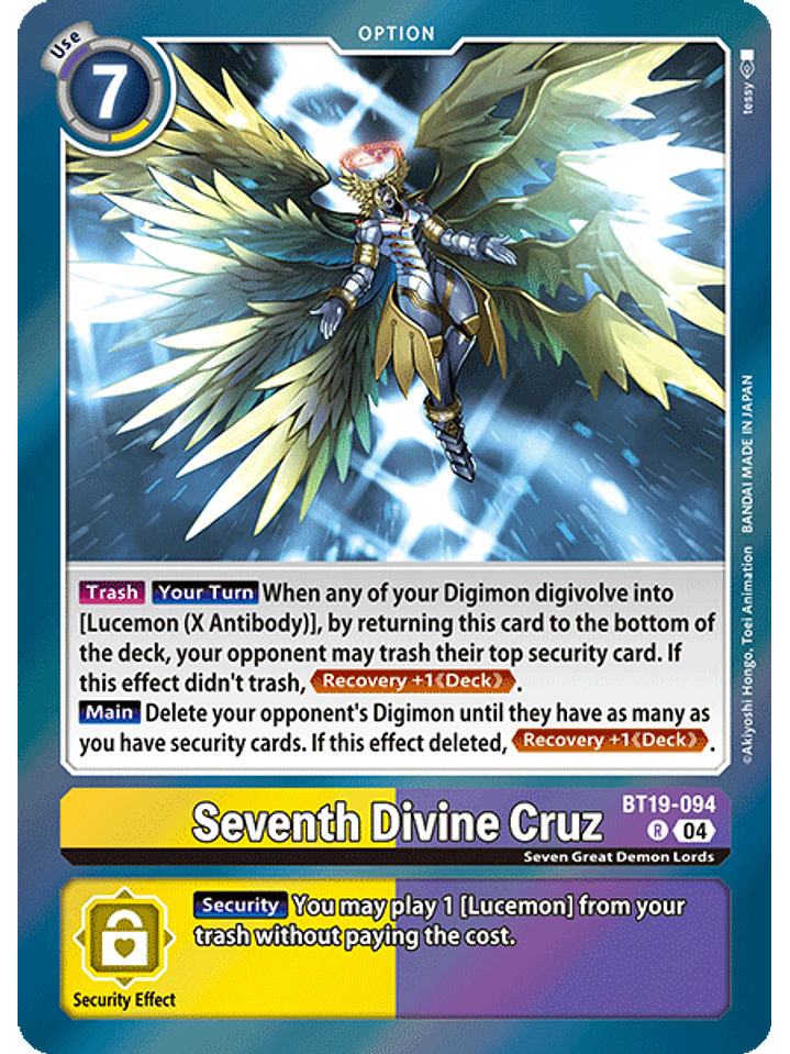 BT19-094 R Seventh Divine Cruz 1