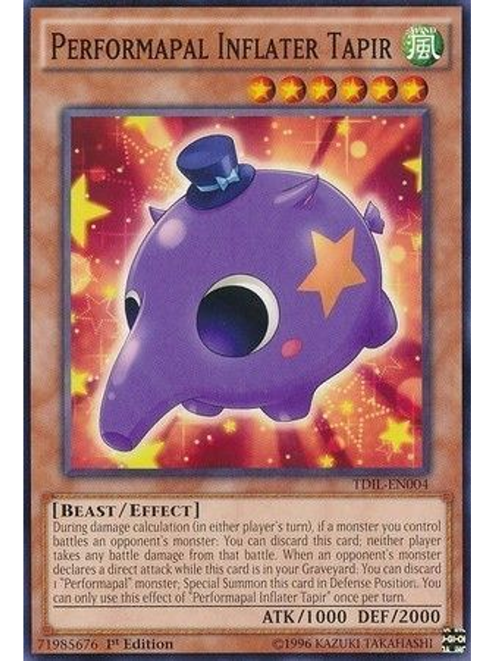 Performapal Inflater Tapir - TDIL-EN004 - Common 1st Edition 1