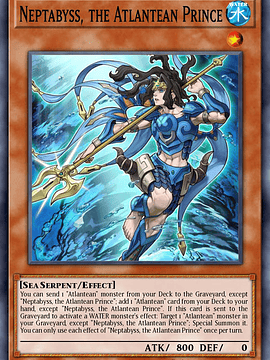 Neptabyss, the Atlantean Prince - RA03-EN013 - Super Rare 1st Edition