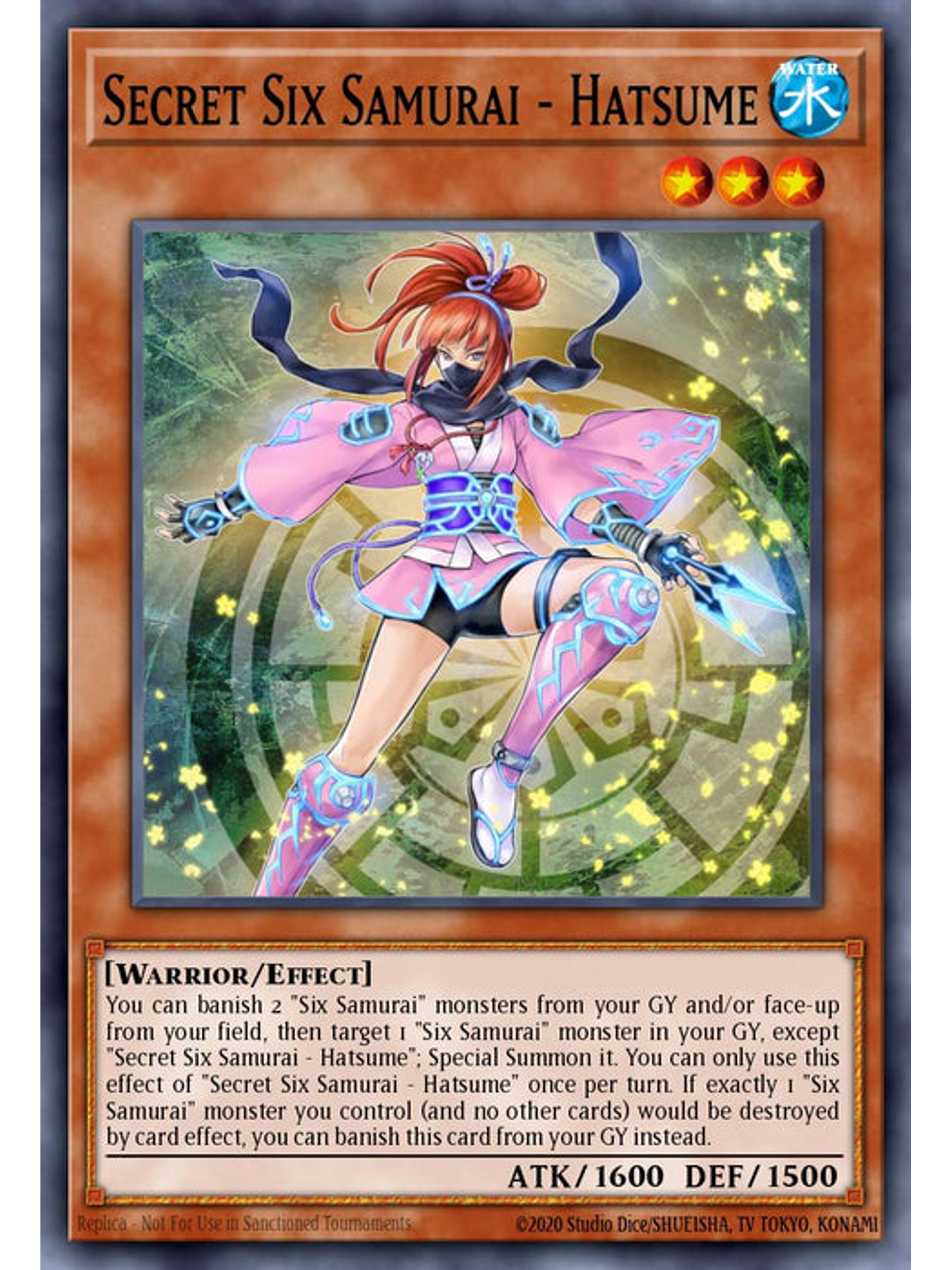 Secret Six Samurai - Hatsume - RA03-EN016 - Super Rare 1st Edition 1