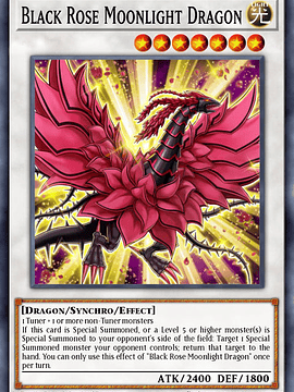 Black Rose Moonlight Dragon - RA03-EN038 - Super Rare 1st Edition