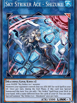 Sky Striker Ace - Shizuku  (alternate art) - RA03-EN043 - Super Rare 1st Edition