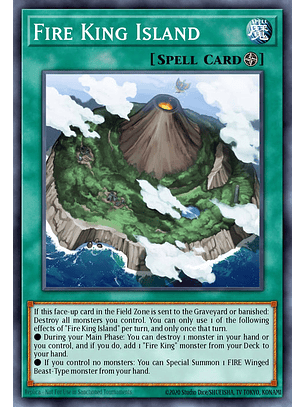 Fire King Island - RA03-EN059 - Super Rare 1st Edition