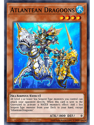 Atlantean Dragoons - RA03-EN006 - Ultra Rare 1st Edition