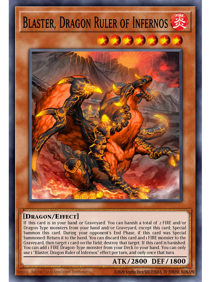 Blaster, Dragon Ruler of Infernos - RA03-EN010 - Ultra Rare 1st Edition 1