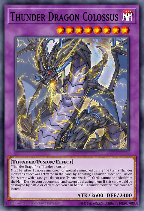 Thunder Dragon Colossus - RA03-EN036 - Ultra Rare 1st Edition