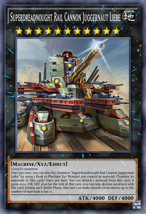 Superdreadnought Rail Cannon Juggernaut Liebe  (alternate art) - RA03-EN041 - Ultra Rare 1st Edition