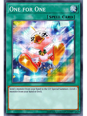 One for One (alternate art) - RA03-EN056 - Ultra Rare 1st Edition