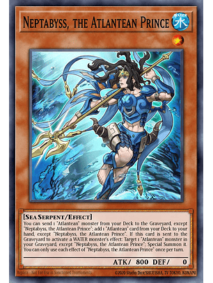 Neptabyss, the Atlantean Prince - RA03-EN013 - Secret Rare 1st Edition