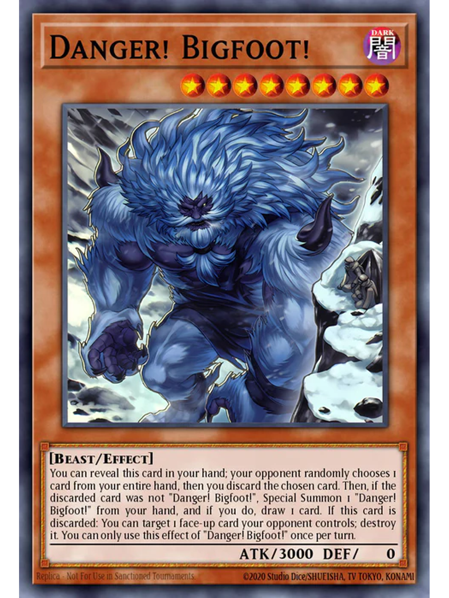 Danger! Bigfoot! (alternate art) - RA03-EN019 - Secret Rare 1st Edition 1