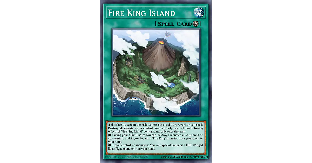 Carta Yu-Gi-Oh! Fire King Island (UR) - RA03-EN059 - Ultra Rare 1ª Edición