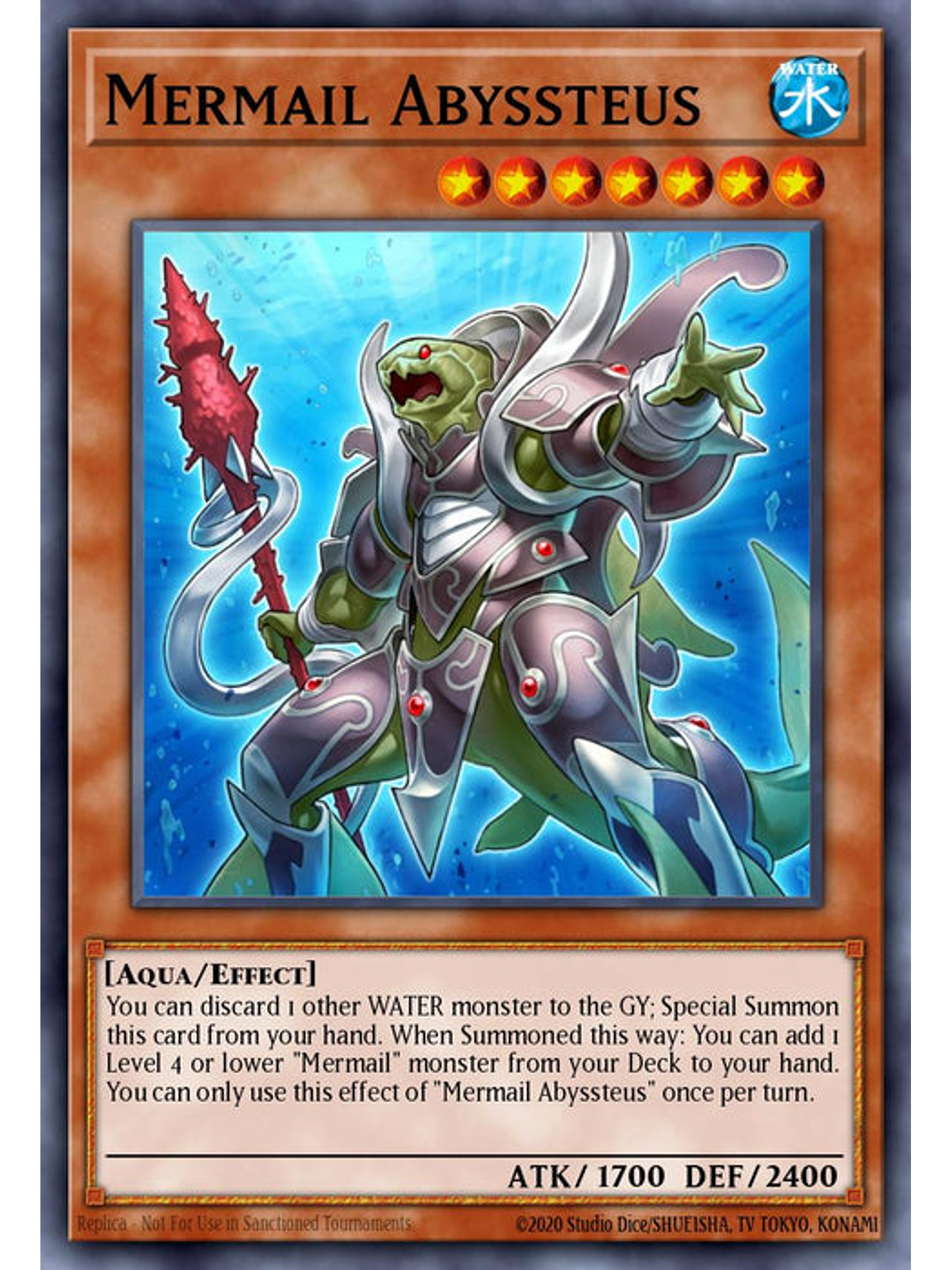 Mermail Abyssteus - RA03-EN007 - Platinum Secret Rare 1st Edition 1