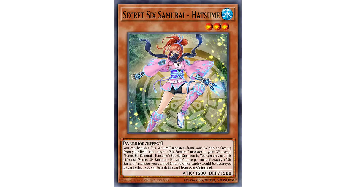 Yu-Gi-Oh! Secret Six Samurai - Hatsume – RA03-EN016 Super Rare, 1. Auflage