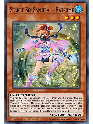 Secret Six Samurai - Hatsume - RA03-EN016 - Platinum Secret Rare 1st Edition