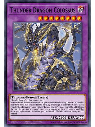 Thunder Dragon Colossus - RA03-EN036 - Platinum Secret Rare 1st Edition