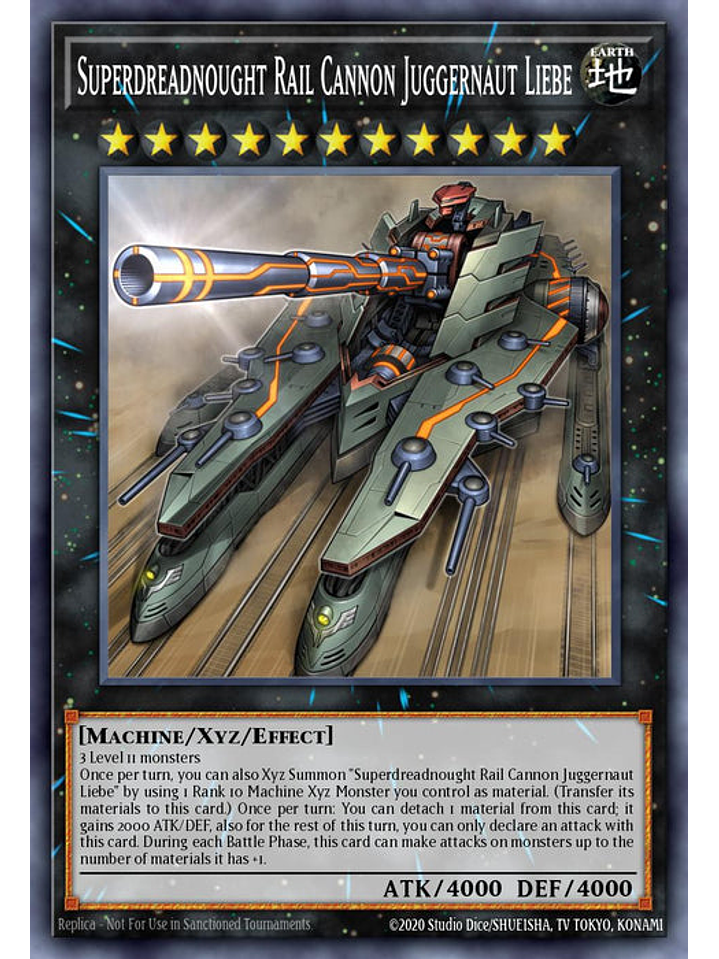 Superdreadnought Rail Cannon Juggernaut Liebe - RA03-EN041 - Platinum Secret Rare 1st Edition 1