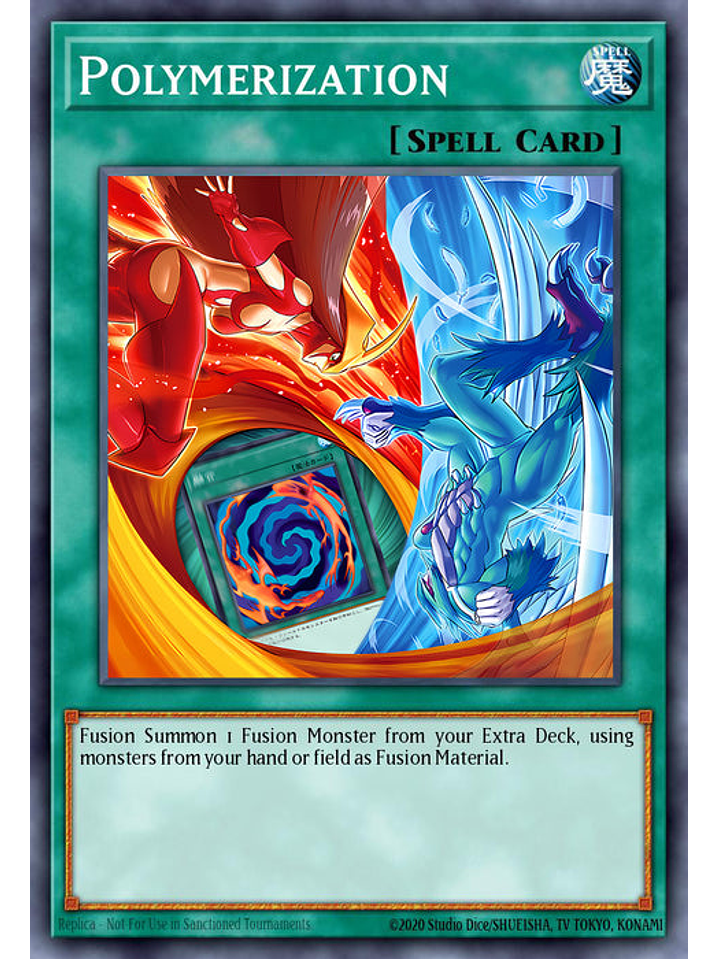 Polymerization (alternate art) - RA03-EN051 - Platinum Secret Rare 1st Edition 1