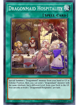 Dragonmaid Hospitality - RA03-EN068 - Platinum Secret Rare 1st Edition
