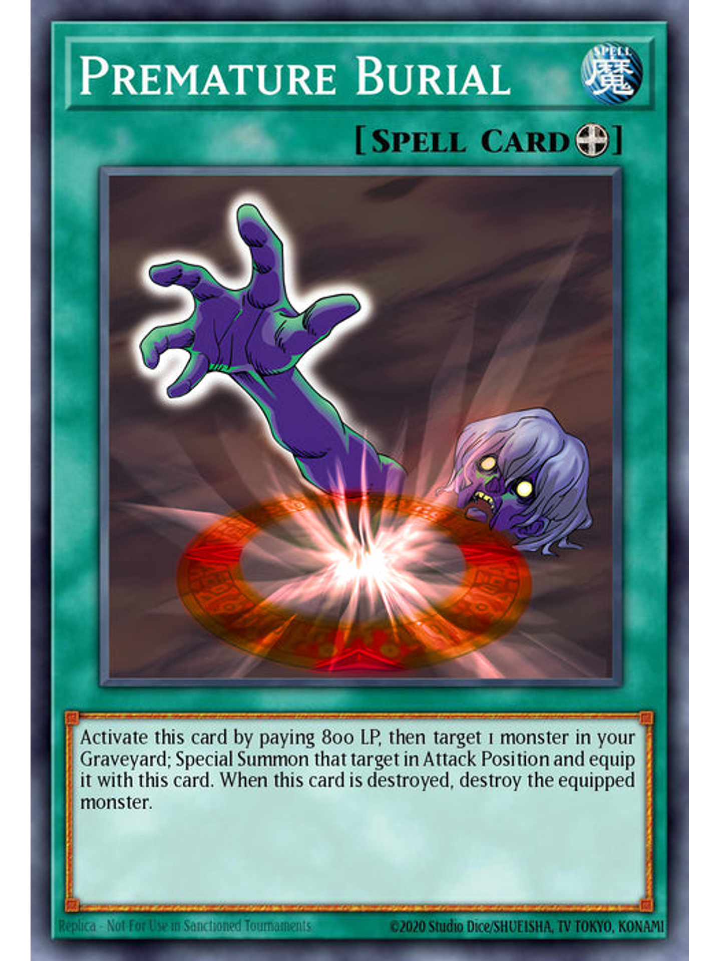 Premature Burial - RA03-EN103 - Platinum Secret Rare 1st Edition 1