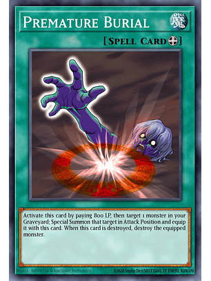 Premature Burial - RA03-EN103 - Platinum Secret Rare 1st Edition