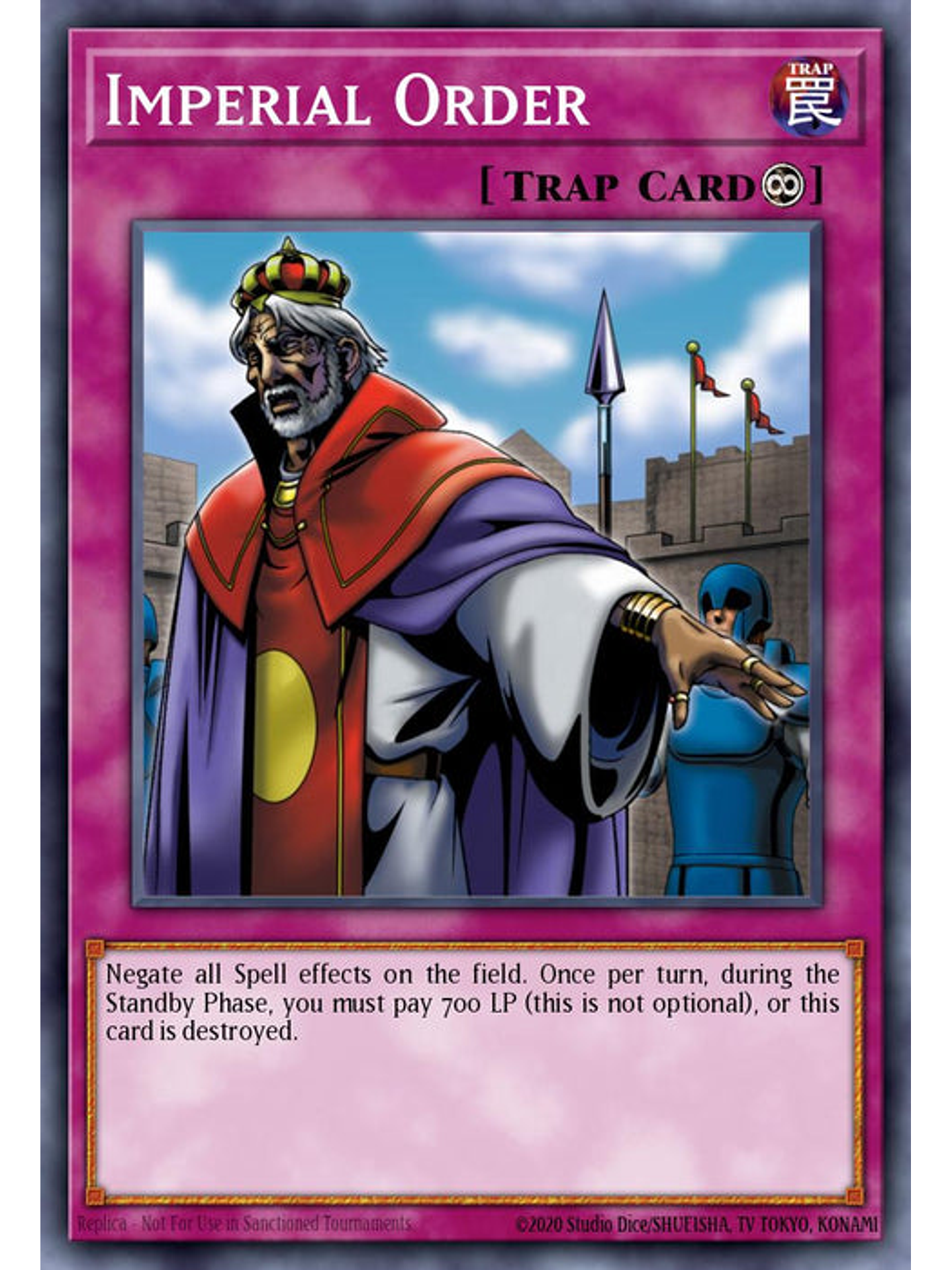 Imperial Order - RA03-EN106 - Platinum Secret Rare 1st Edition 1