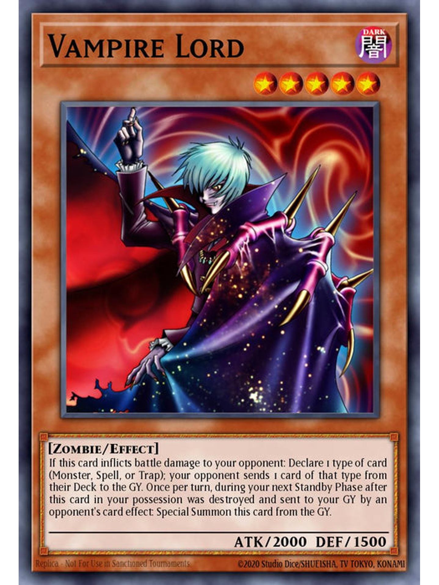 Vampire Lord - RA03-EN128 - Platinum Secret Rare 1st Edition 1